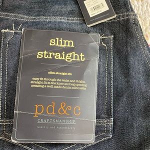 NWT: Paper Denim & Cloth (PD&C) Slim Straight “Austin” 34/32